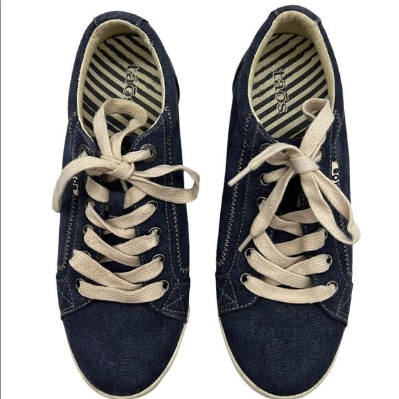 Taos Star Burst Sneakers Womens 9 blue Canvas Tennis Comfort Shoes - Picture 5 of 7